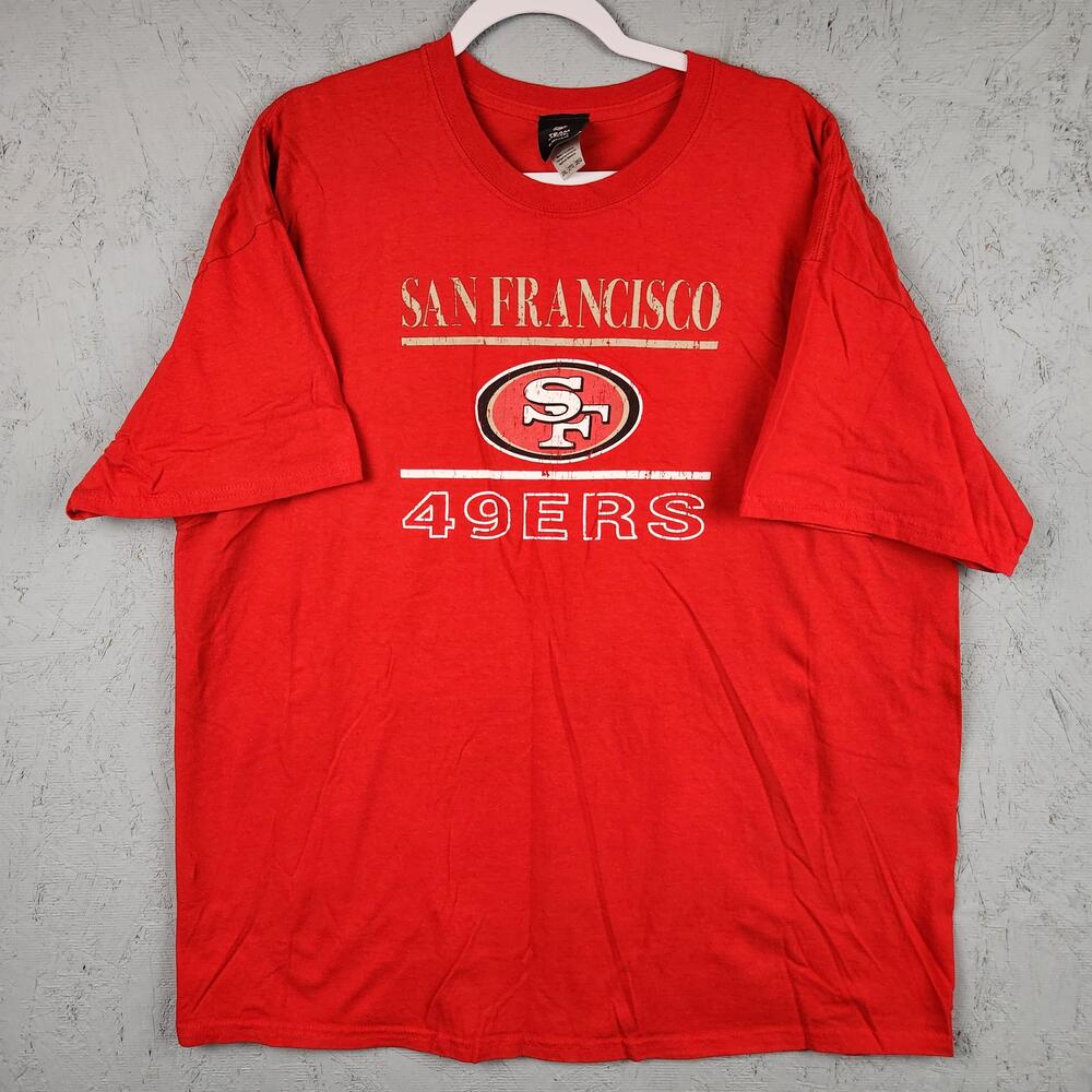 San Francisco 49ers Shirt Mens 2XL NFL Football Graphic Sleepwear Pajama Casua